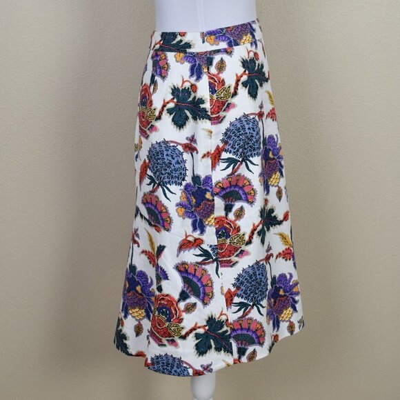 J. Crew Pencil Skirt Paisley Floral 2 - Picture 5 of 7